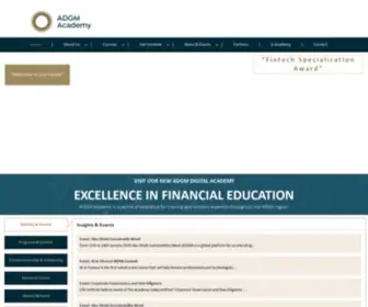 Adgmacademy.com(ADGM Academy) Screenshot