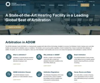Adgmac.com(ADGM Arbitration Centre) Screenshot