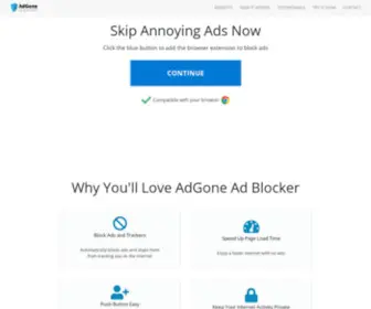 Adgone.org(Take back control of your browsing experience with AdGone) Screenshot