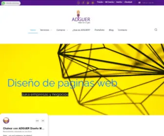 Adguer.com(Diseño paginas Web para negocios) Screenshot