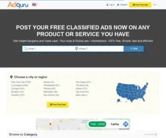 Adguru.net(Post Free Classifieds) Screenshot