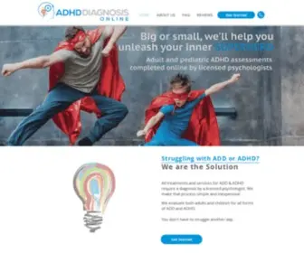 Adhddiagnosis.com(ADHD Online) Screenshot
