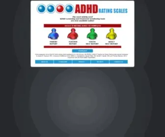 Adhdratingscales.com(ADHD Rating Scales) Screenshot