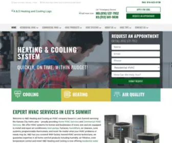 Adheatingandcooling.com(A&D Heating & Cooling) Screenshot