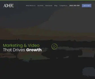 Adherecreative.com(Digital Marketing & Video Production Agency) Screenshot