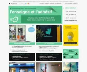 Adhesif-Covering.com(Prix Impression numerique Stickers Autocollants 15 euros M2 grand format) Screenshot