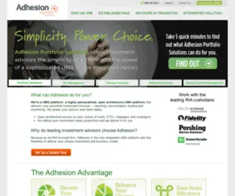 Adhesionwealth.com(Adhesion Wealth Advisor Solutions) Screenshot