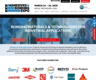 Adhesivesandbondingexpo.com(Adhesives & Bonding Expo 2021) Screenshot