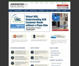 Adhesives.org(& Sealants.org) Screenshot
