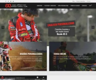 Adhesivosembarrados.com(Especializados en adhesivos PERSONALIZADOS para motos offroad⭐Motocross) Screenshot