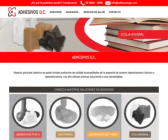 Adhesivosgc.com(Soluciones en PVA'S) Screenshot