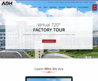 ADHMT.com(Press Brake & Shear Manufacturing SinceADH Machine Tool) Screenshot