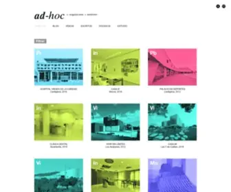 Adhocmsl.com(Arquitectura y Territorio) Screenshot