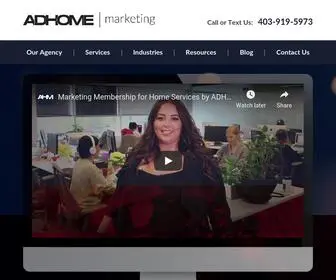 Adhomemarketing.com(ADHOME Marketing) Screenshot