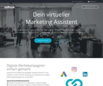 Adhook.io(Google & Social Media Brand Management Software) Screenshot