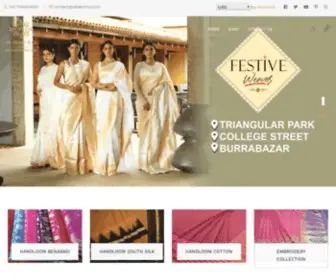 Adiakshoy.com(Handcrafted Sarees For Indian Brides At The Best Price) Screenshot