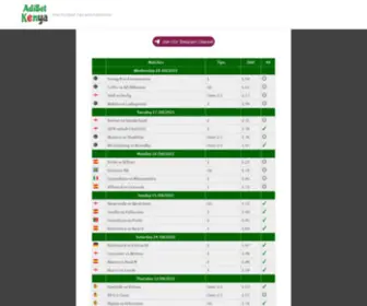 Adibet.co.ke(Free Football Predictions) Screenshot