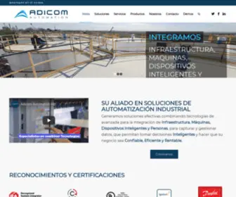 Adicom.com.mx(Adicom Automatión) Screenshot