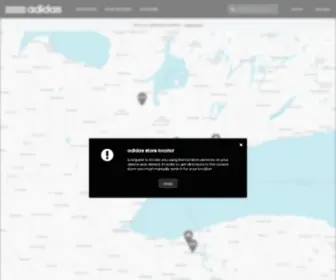 Adidasstorelocator.ca(Adidas Canada Store Locator) Screenshot