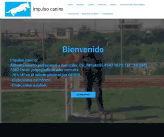 Adiestrador.com.mx(Impulso canino) Screenshot