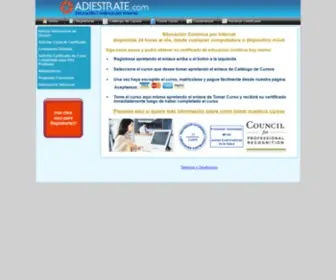 Adiestrate.com(Educación) Screenshot