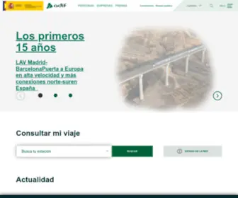 Adif.es(Administrador de Infraestructuras Ferroviarias (ADIF)) Screenshot