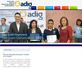 Adig.org.gt(Asociación para el Desarrollo Integral Guatemalteco) Screenshot