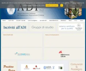 Adiitalia.net(ADI Associazione Italiana di dietetica e Nutrizione Clinica) Screenshot