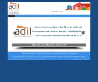 Adil06.org(Agence Départementale pour l'Information sur le Logement) Screenshot