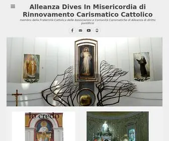 Adim.it(Sito dell'associazione Alleanza Dives In Misericordia di Rinnovamento Carismatico Cattolico) Screenshot