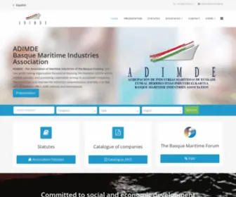 Adimde.es(Agrupación de Industrias Marítimas de Euskadi) Screenshot