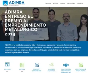 Adimra.org.ar(Asociación de Industriales Metalúrgicos de la República Argentina) Screenshot