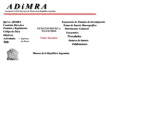 Adimra.org(MUSEO) Screenshot