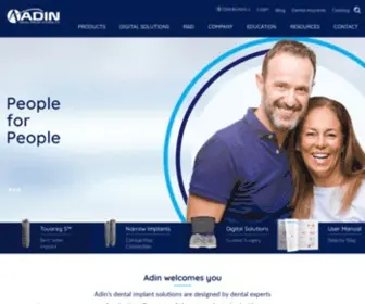 Adin-Implants.com(Adin Dental Implant Systems Ltd) Screenshot