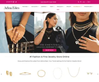 Adinaeden.com(#1 Fashion & Fine Jewelry Store Online) Screenshot