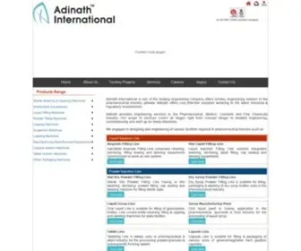 Adinath.co.in(Adinath International) Screenshot