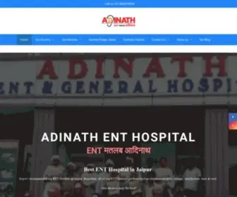 Adinathhospitaljaipur.com(Adinath ENT Hospital) Screenshot