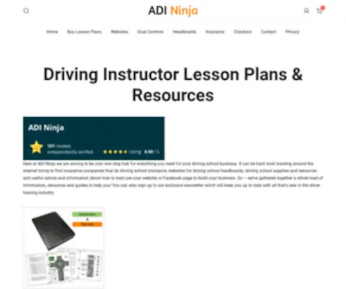 Adininja.com(Driving School Supplies and Resources) Screenshot