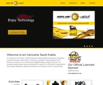 Adinlubco.com(Eni lubricants KSA) Screenshot