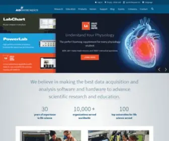 Adinstruments.com(DAQ Software) Screenshot