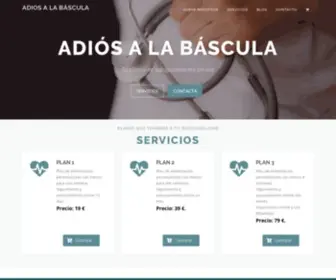 Adiosalabascula.com(Adiós a la báscula) Screenshot