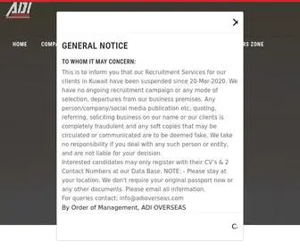 Adioverseas.com(ADI Overseas) Screenshot