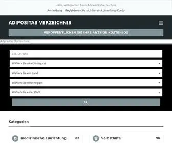 Adipositas-Verzeichnis.de(Adipositas Verzeichnis) Screenshot