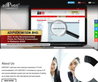 AdipVen.com(Intellectual Property Corporation of Malaysia (MyIPO)) Screenshot