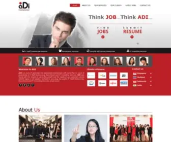 Adiresourcing.com(ADI) Screenshot