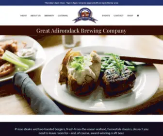 Adirondackbrewing.com(Great Adirondack Brewing Company) Screenshot