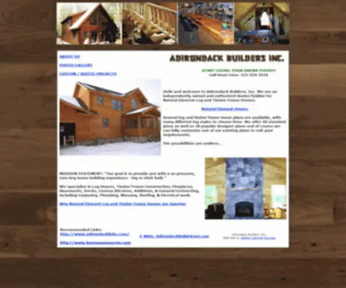 Adirondackbuildersinc.com(Adirondack Builders Inc) Screenshot