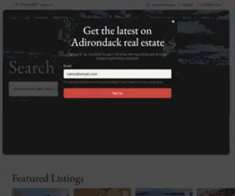Adirondackestates.com(Adirondack Real Estate & Vacation Rentals) Screenshot