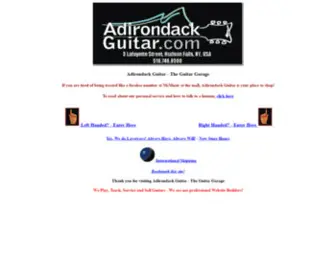 Adirondackguitar.com(Left-Handed Guitar, Bass and Pro Audio for the Southpaw Player) Screenshot