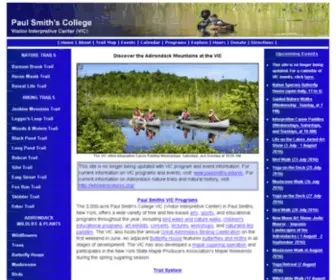 Adirondackvic.org(Paul Smith's College VIC) Screenshot